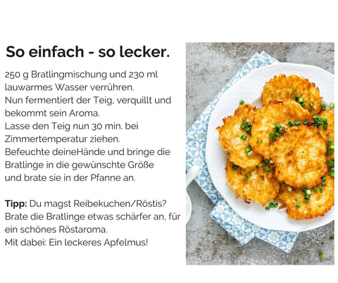 Bratlinge - Mischung zum selbst braten