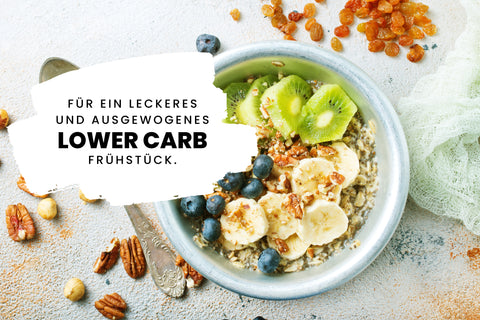 Für ein leckeres und ausgewogenes Low Carb Frühstück, brauchst Du nicht viel: Low Carb Brote, Brötchen und Flakes werten Dein Frühstück auf.