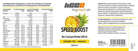 hCGC® SpeedBoost - Getränkekonzentrat in 16 Sorten