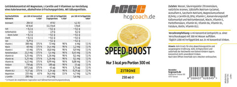 hCGC® SpeedBoost - Getränkekonzentrat in 16 Sorten